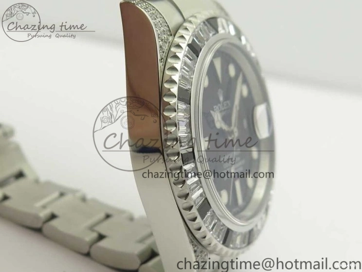 Edition Bezel On GSF SS Diamond SS Black Best Bracelet A2824 Black Dial Submariner 0116